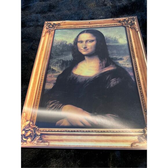 Halloween Spooky Changing Portraits Old Lady Moan Lisa - Picture 1 of 3